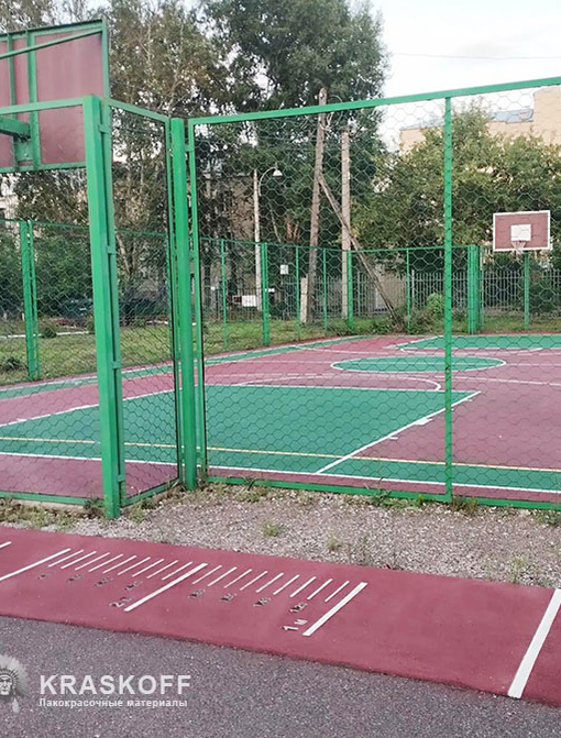 Профбетон Спорт – краска полимерная для покрытий из резиновой крошки на улице